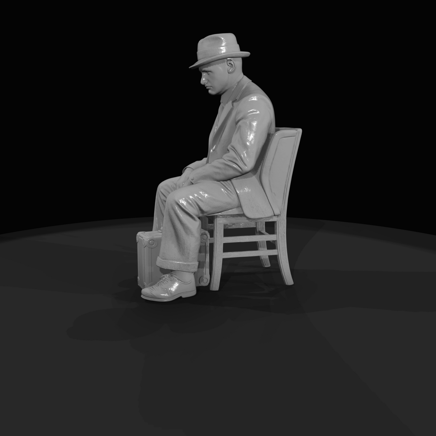 SEATED PASSENGERS (1920s) Man 2