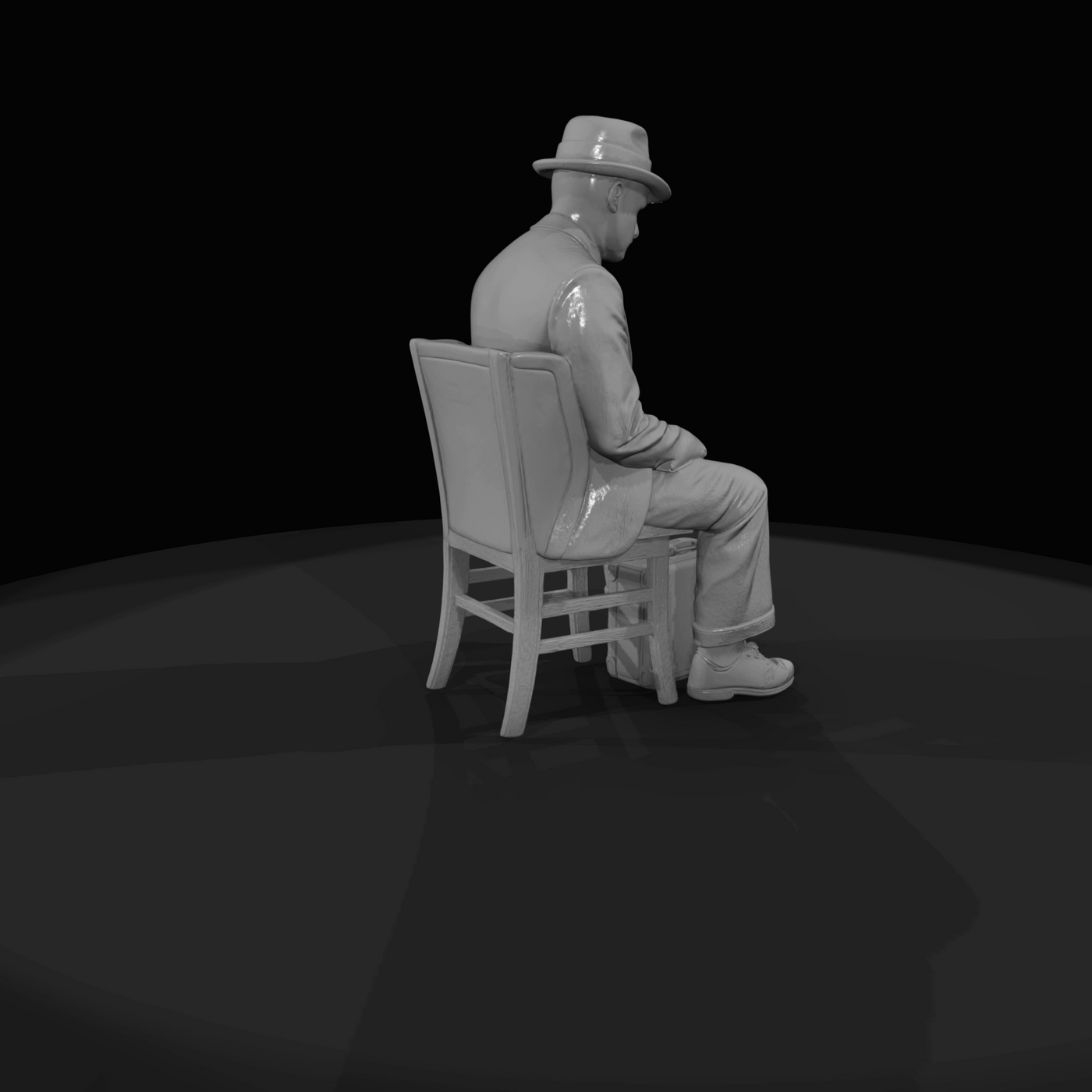 SEATED PASSENGERS (1920s) Man 2