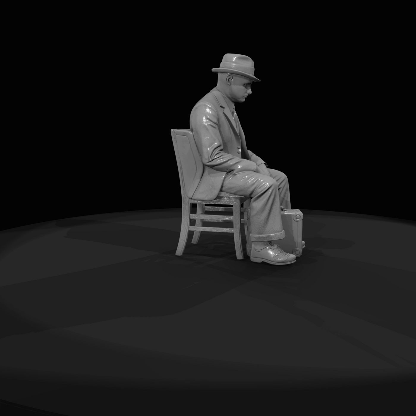 SEATED PASSENGERS (1920s) Man 2