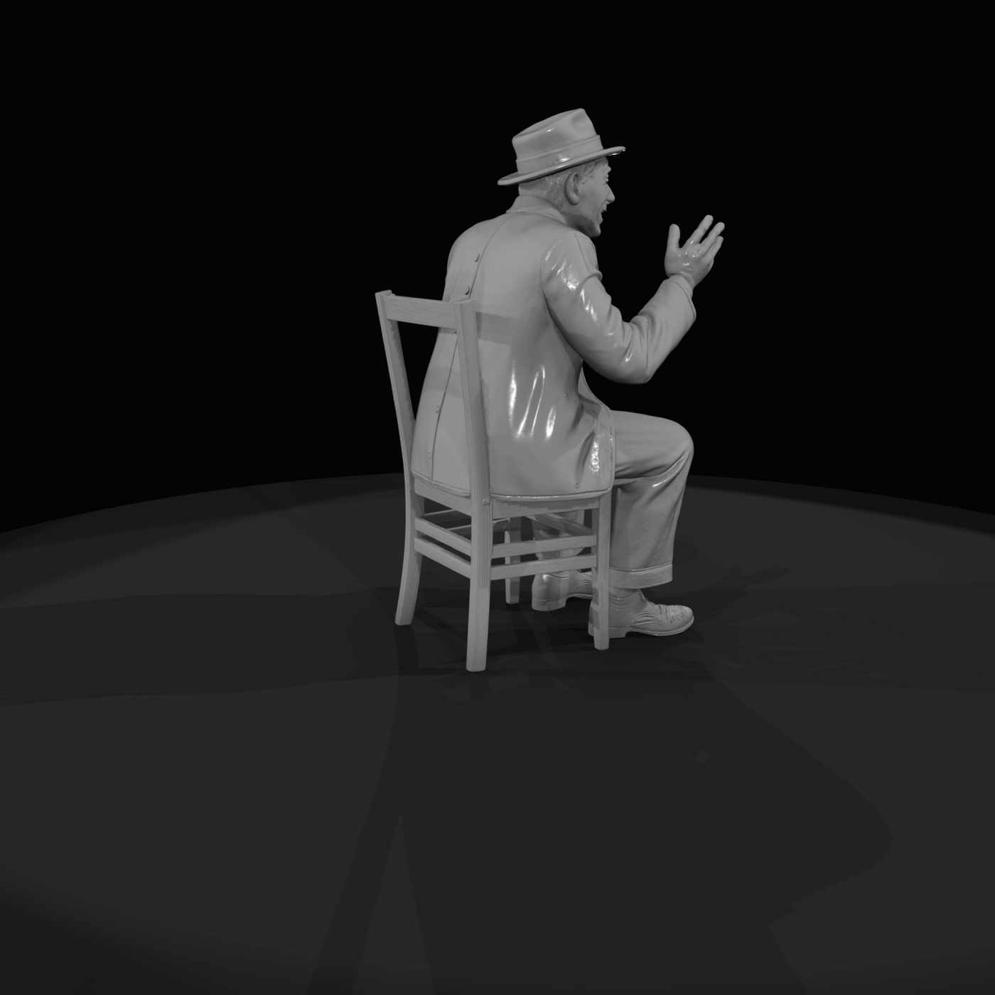 SEATED PASSENGERS (1920s) Man 2
