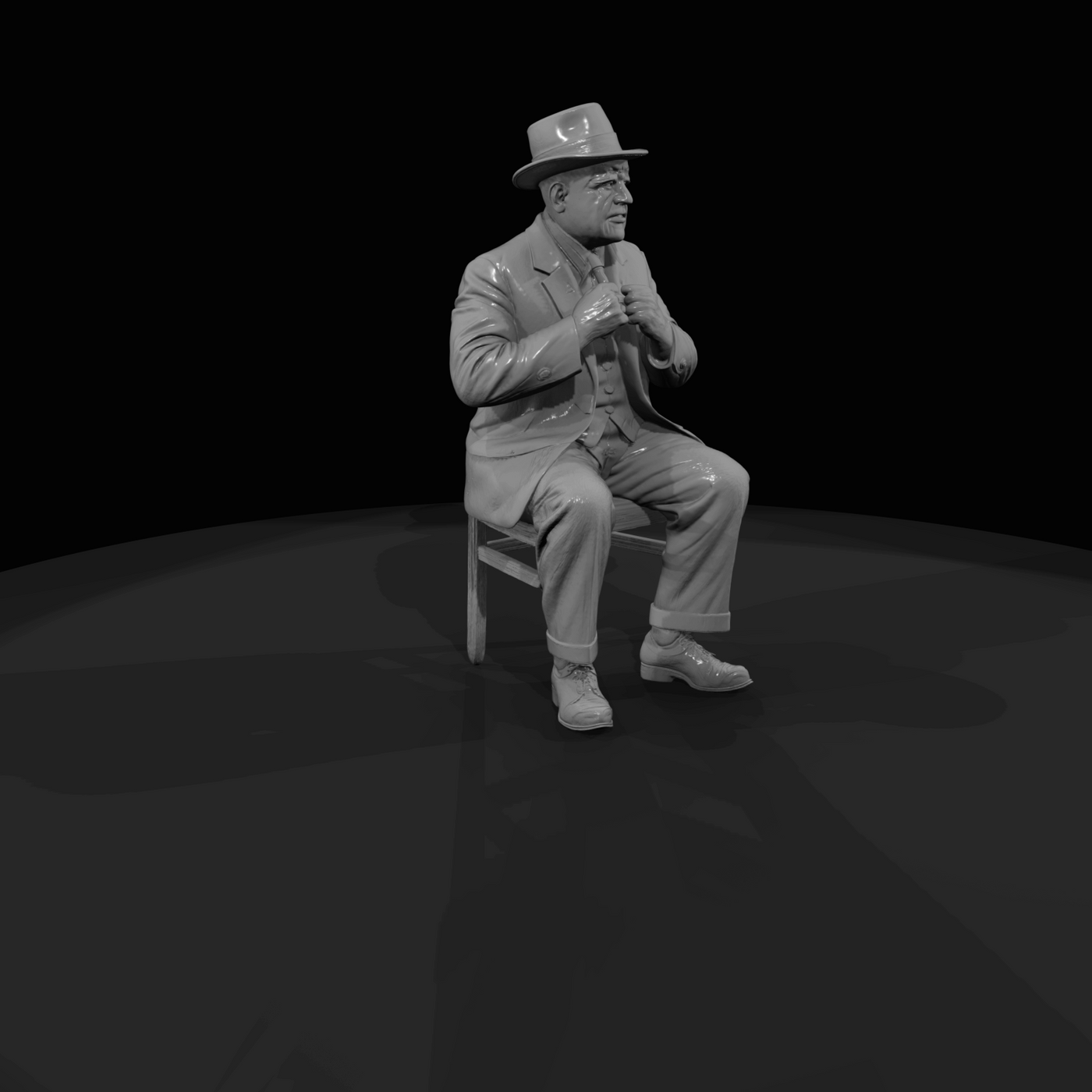 SEATED PASSENGERS (1920s) Man 2