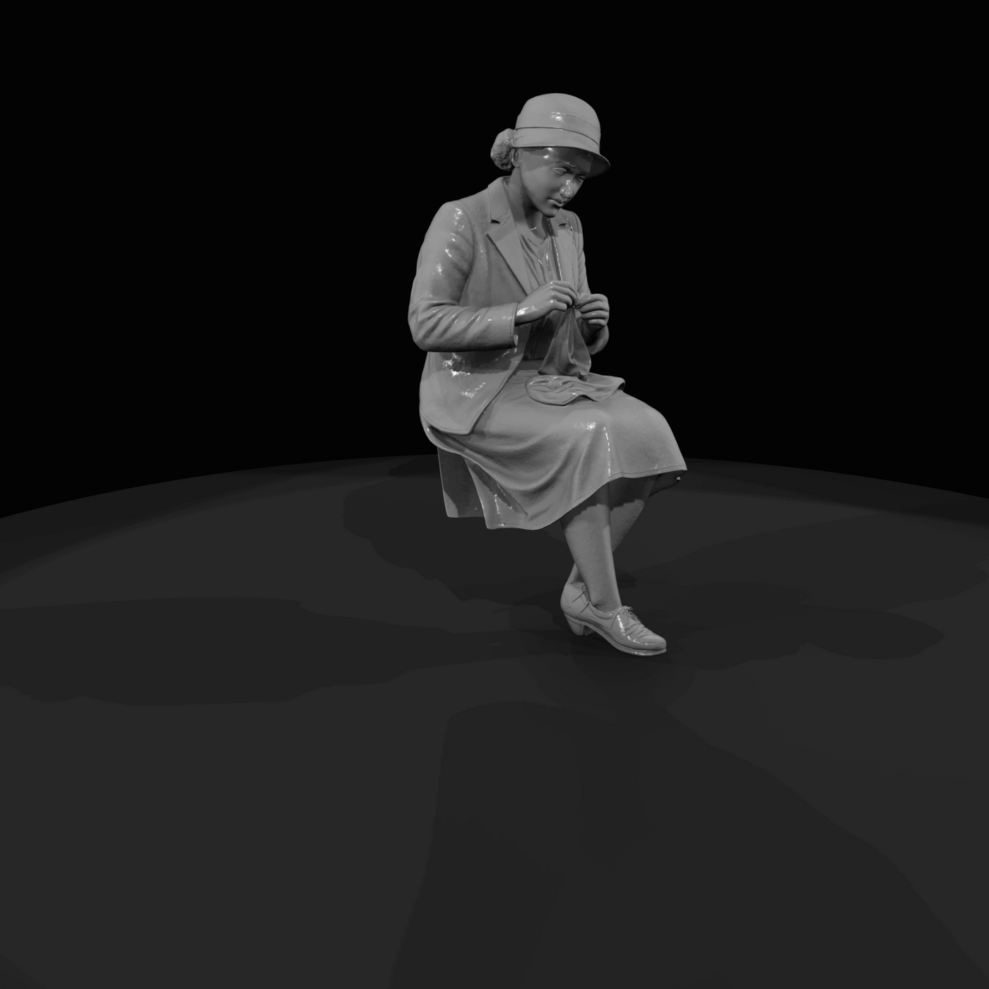 SEATED PASSENGERS (1920s) Man 2