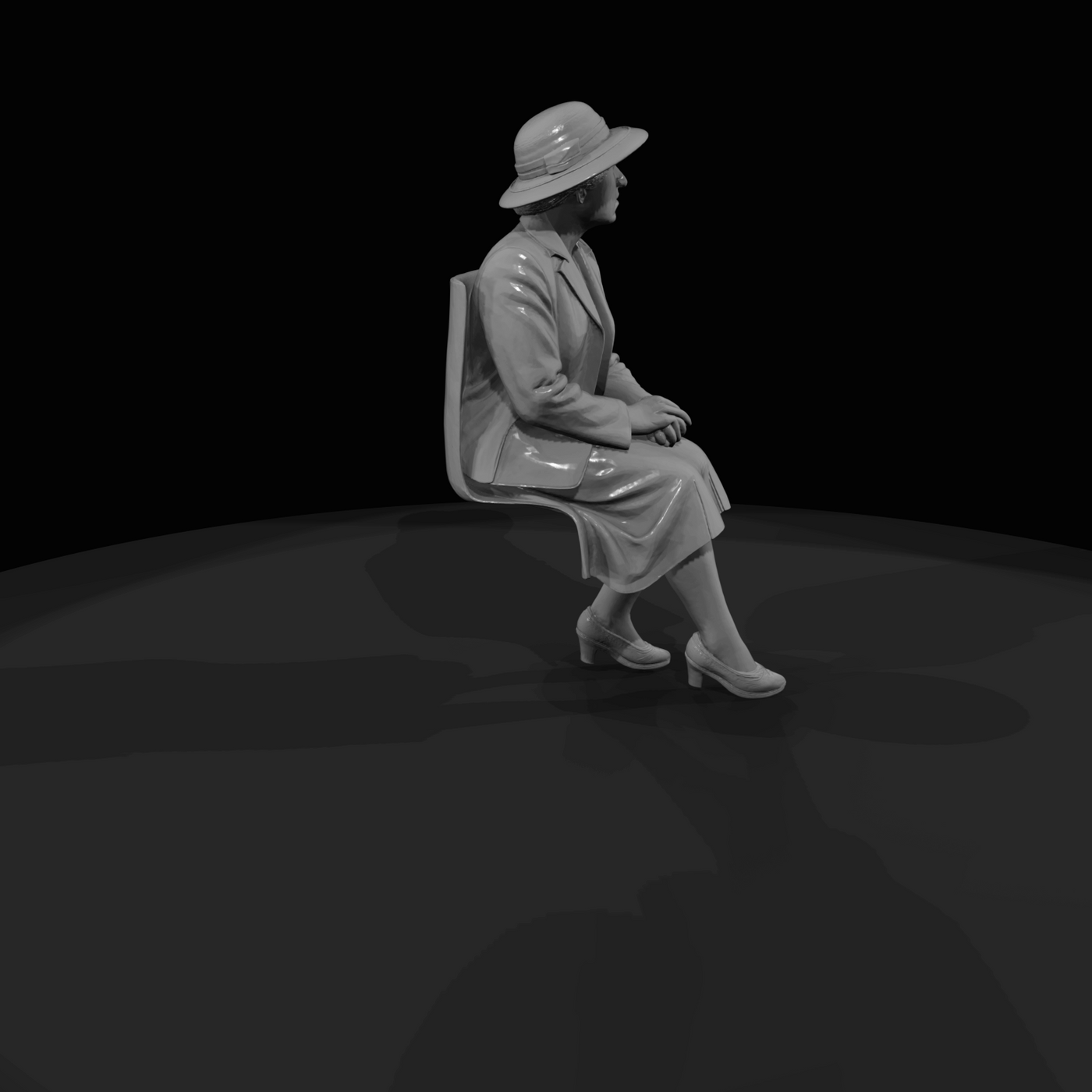 SEATED PASSENGERS (1920s) Man 2