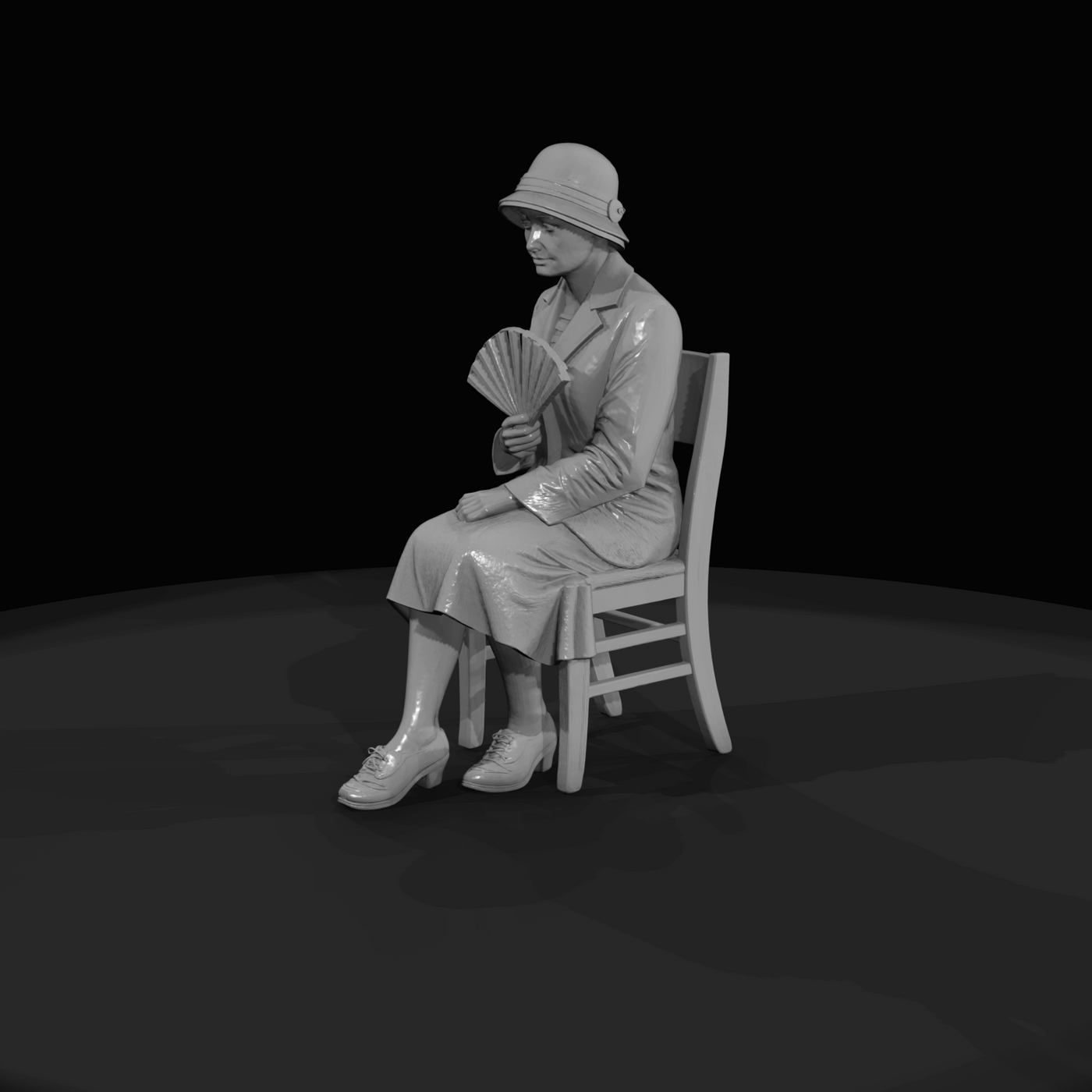 SEATED PASSENGERS (1920s) Man 2
