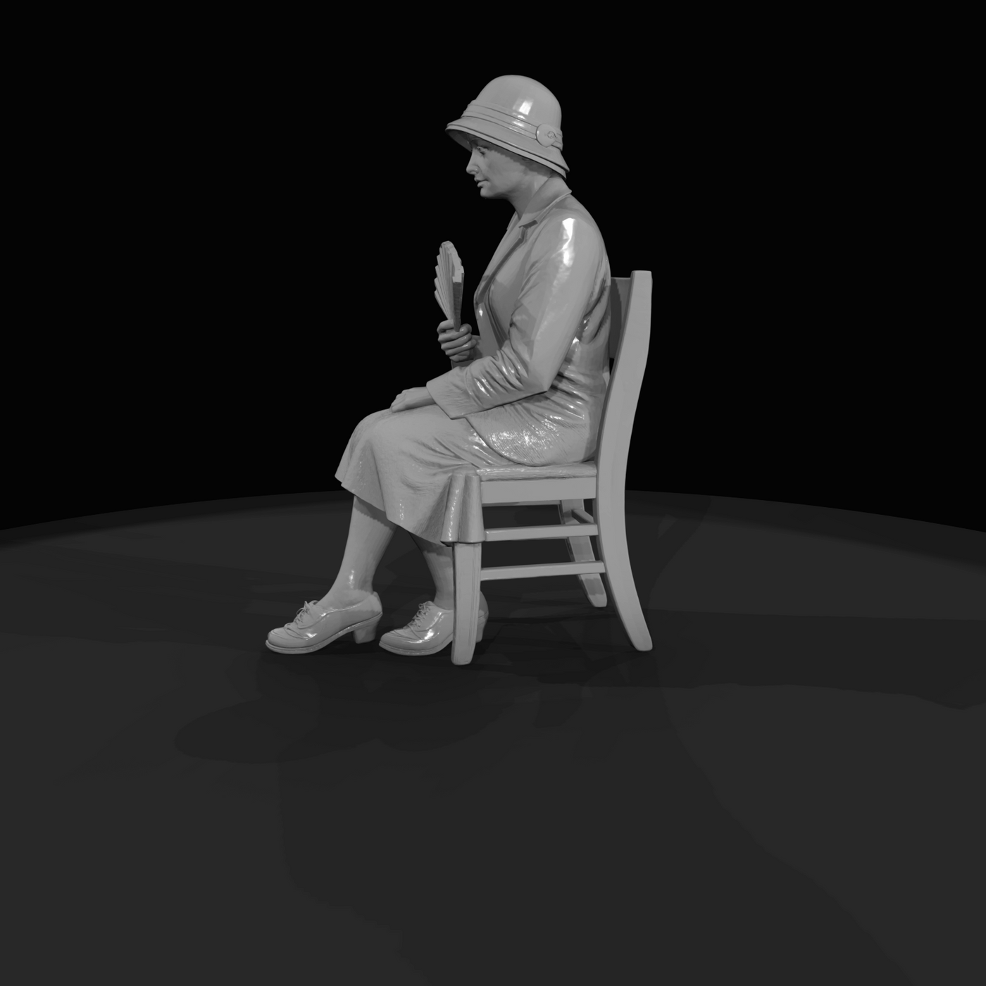 SEATED PASSENGERS (1920s) Man 2