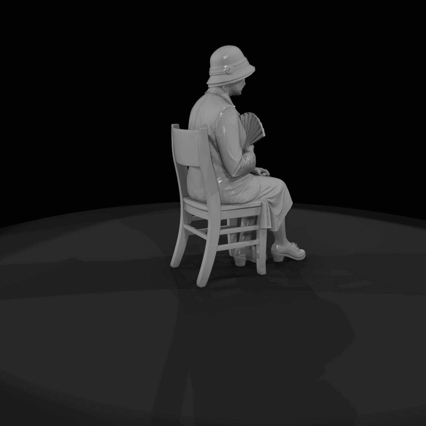 SEATED PASSENGERS (1920s) Man 2