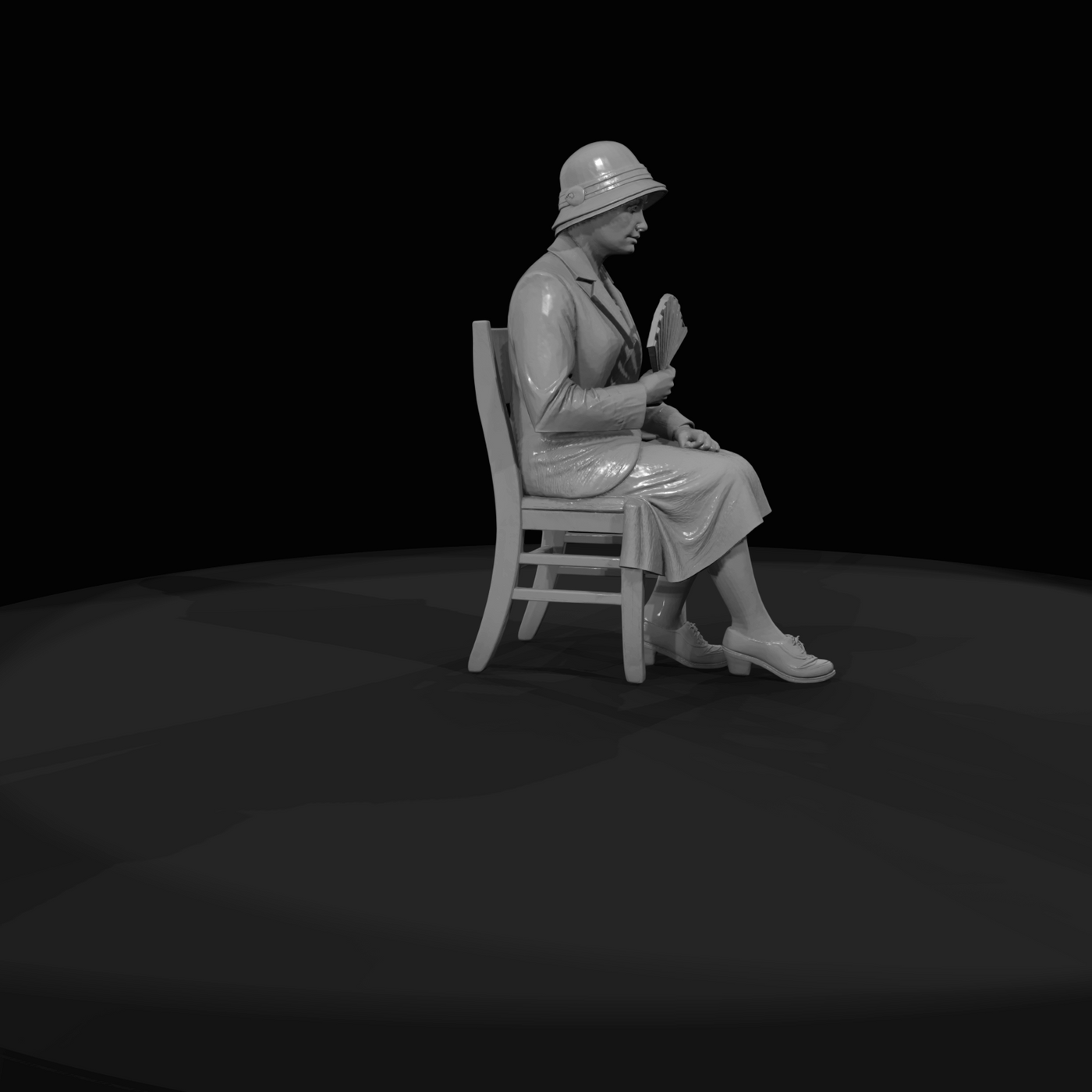 SEATED PASSENGERS (1920s) Man 2