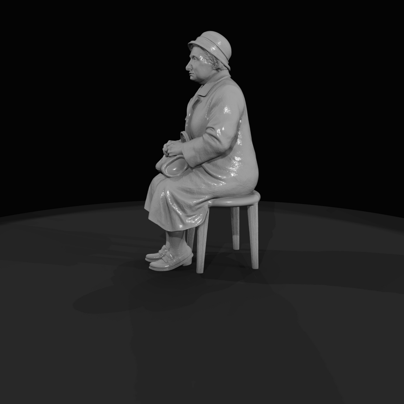 SEATED PASSENGERS (1920s) Man 2