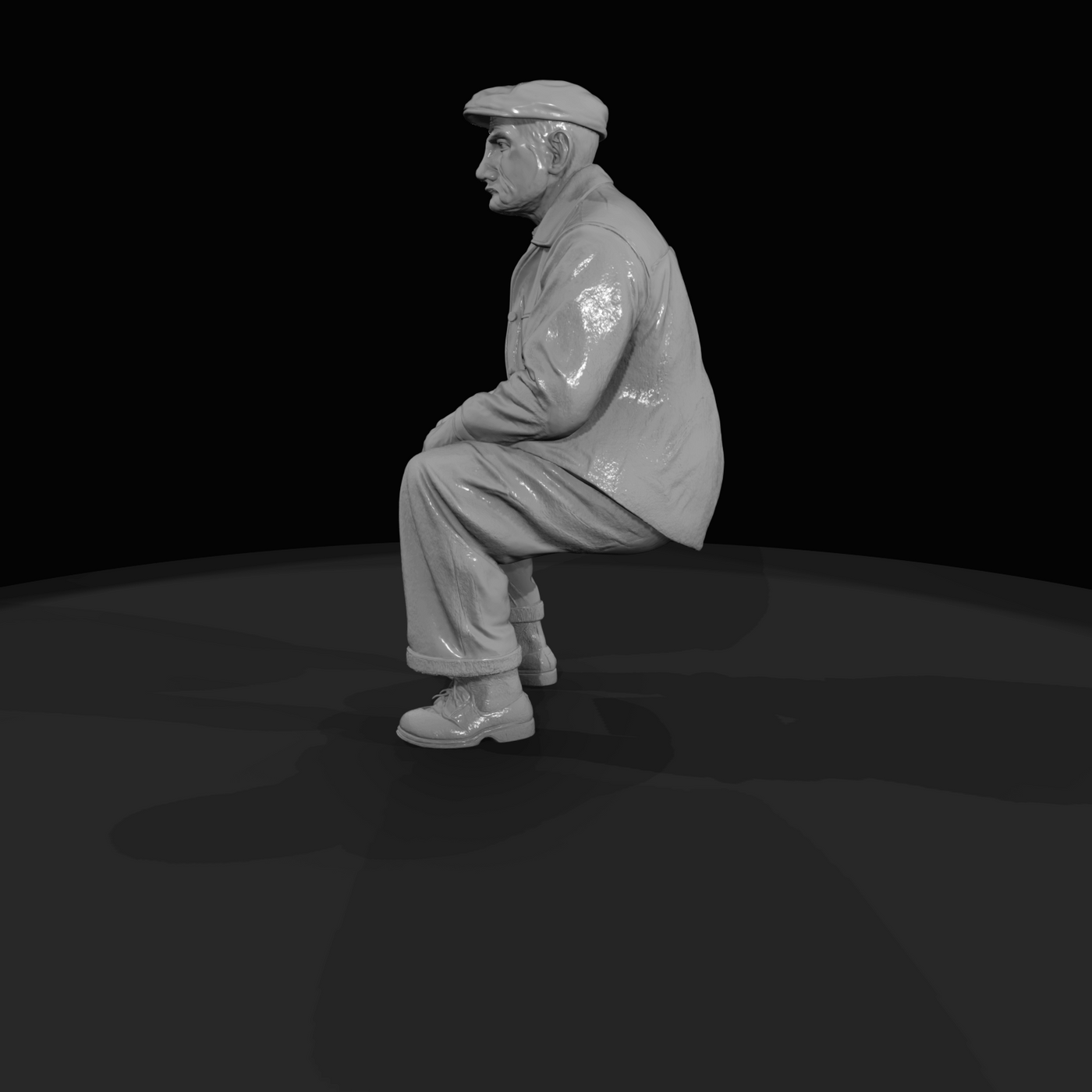 SEATED PASSENGERS (1920s) Man 2