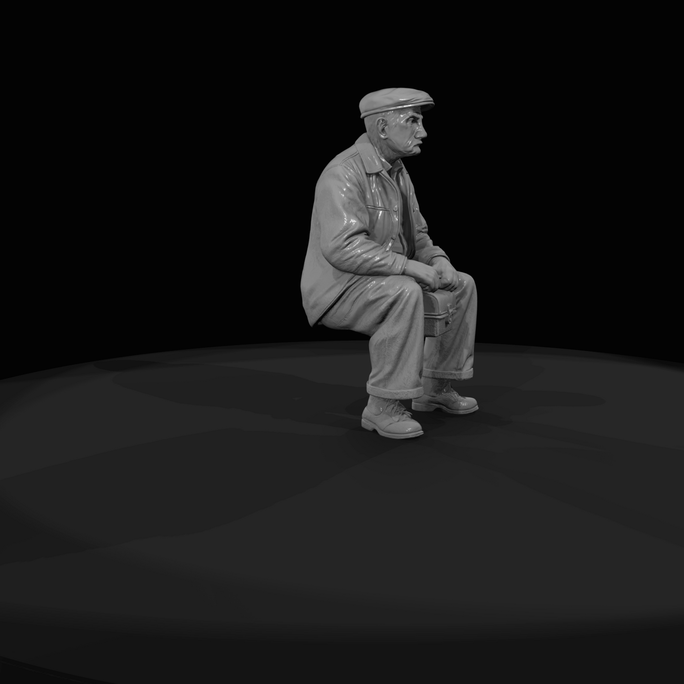 SEATED PASSENGERS (1920s) Man 2