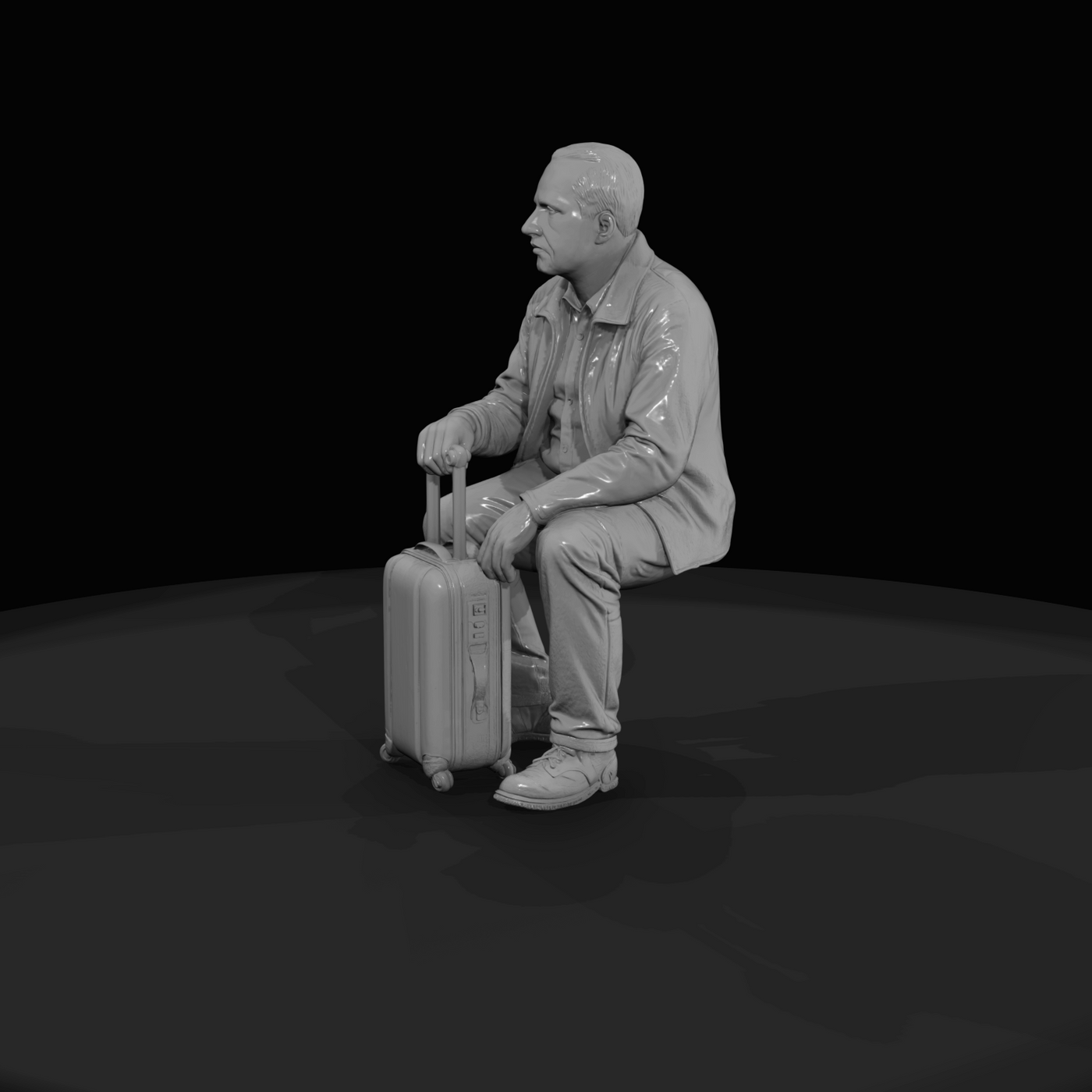 SEATED PASSENGERS (1920s) Man 2