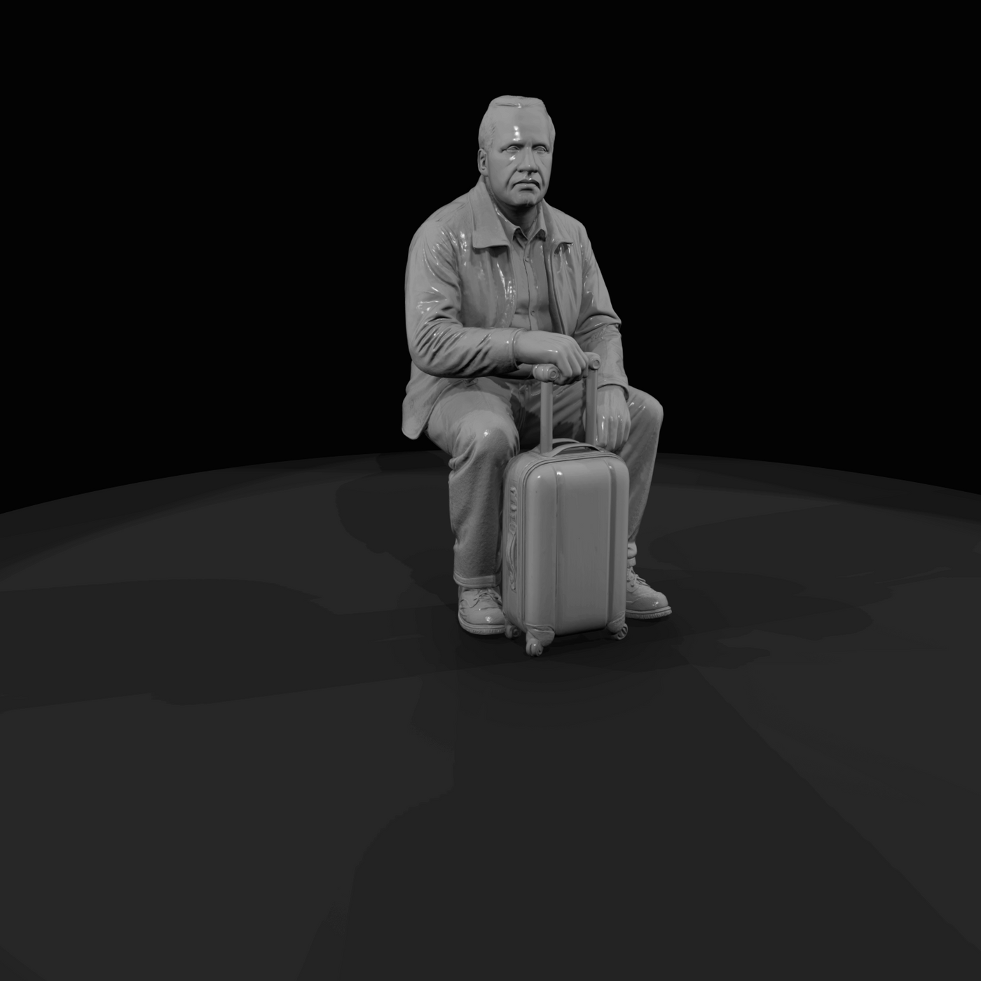 SEATED PASSENGERS (1920s) Man 2
