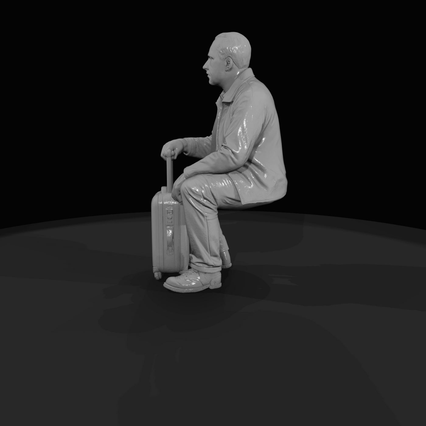 SEATED PASSENGERS (1920s) Man 2