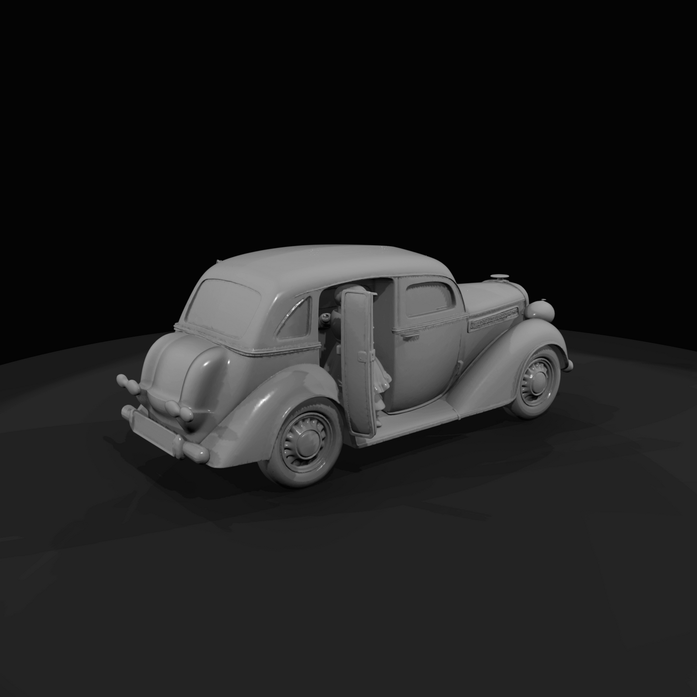 vintage passenger car (saloon)