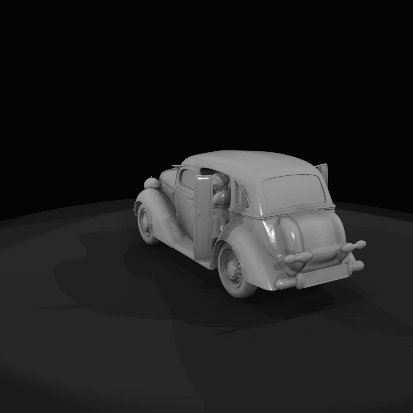 vintage passenger car (saloon)