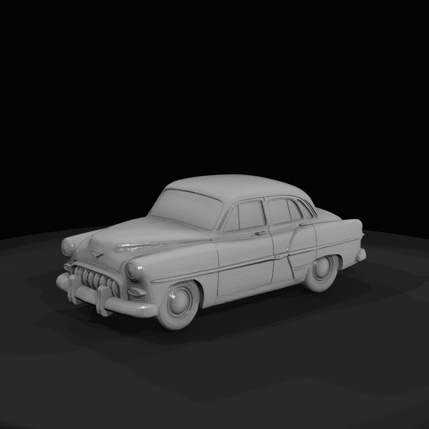 generic early-1950s American full-size sedan (Chevrolet/Oldsmobile style cues)