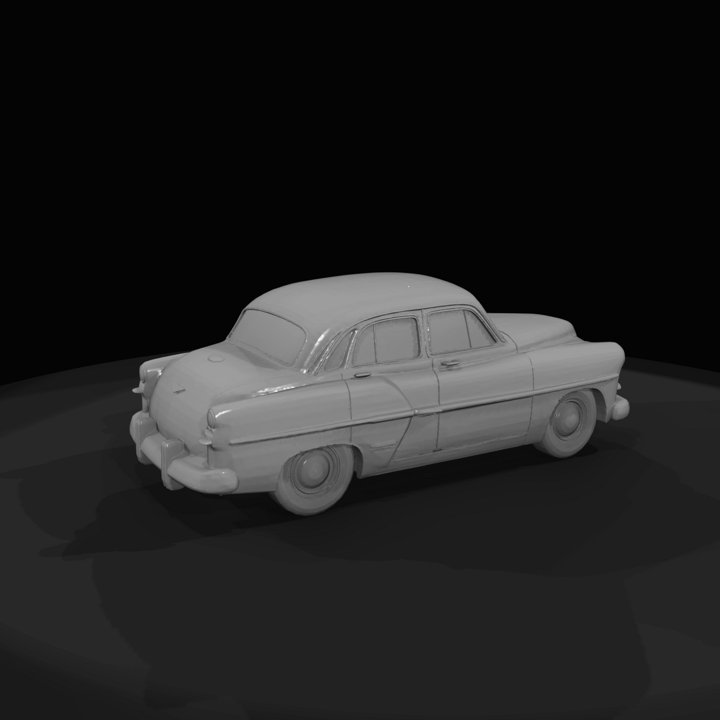 generic early-1950s American full-size sedan (Chevrolet/Oldsmobile style cues)