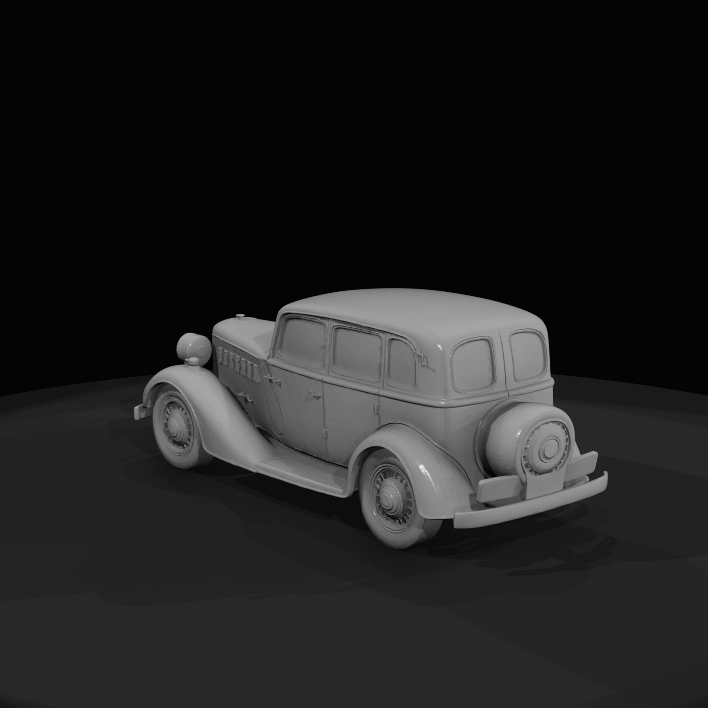 vintage automobile (4-door sedan)