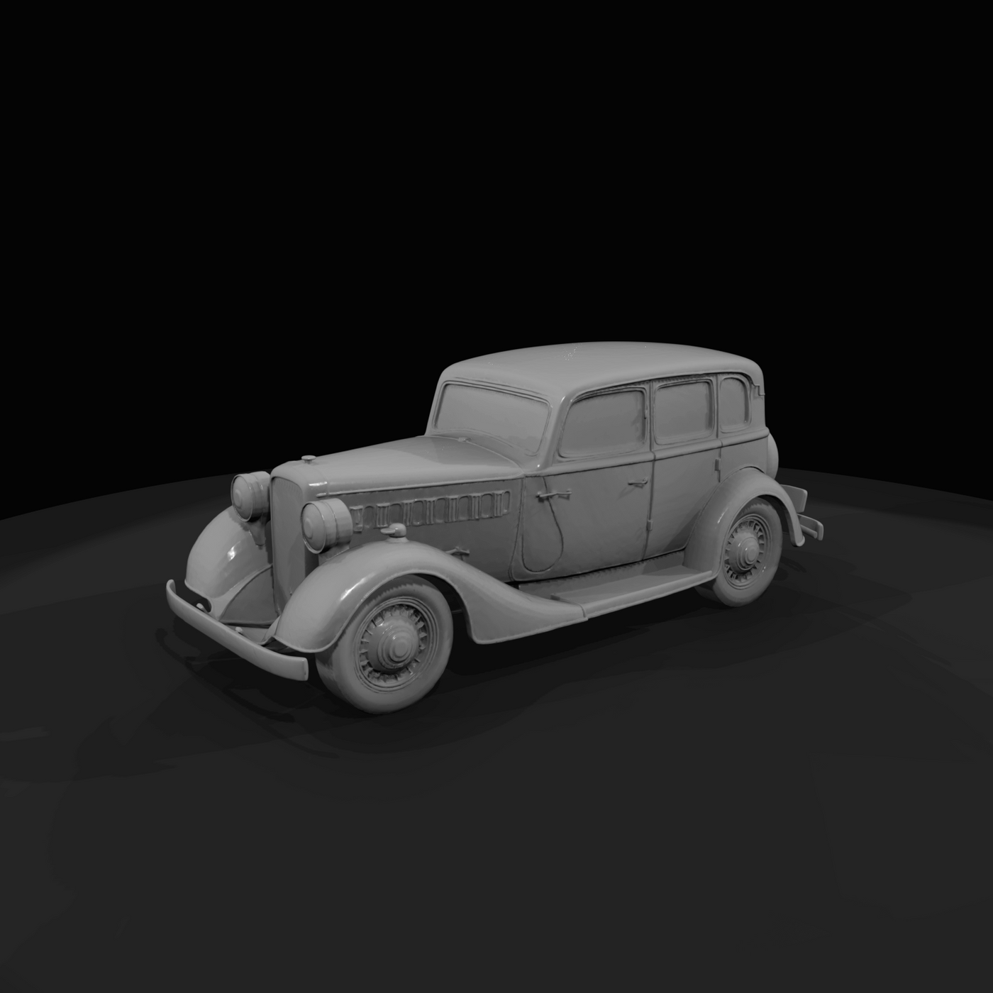 vintage automobile (4-door sedan)