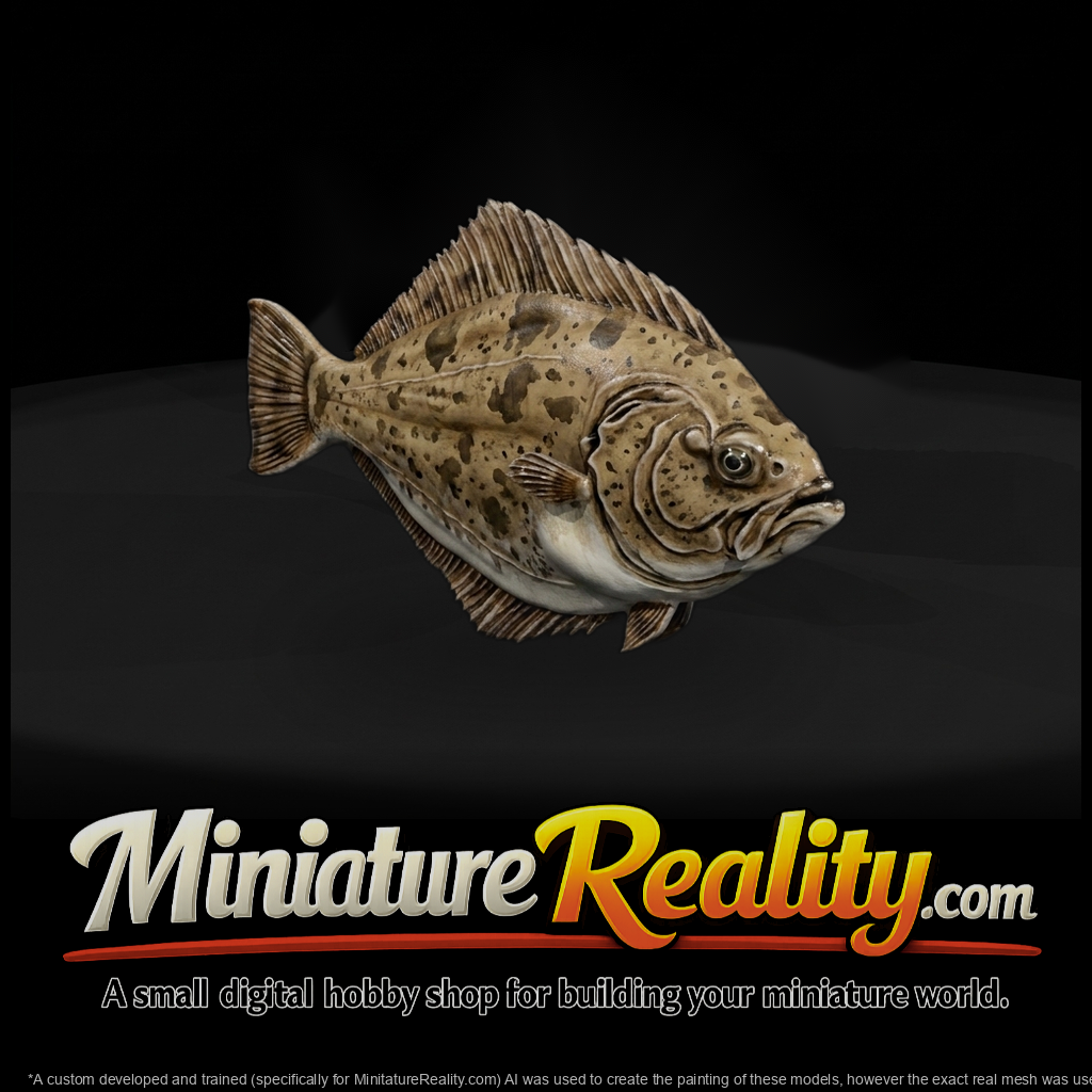 Sculpted Flounder Fish and Aquariums