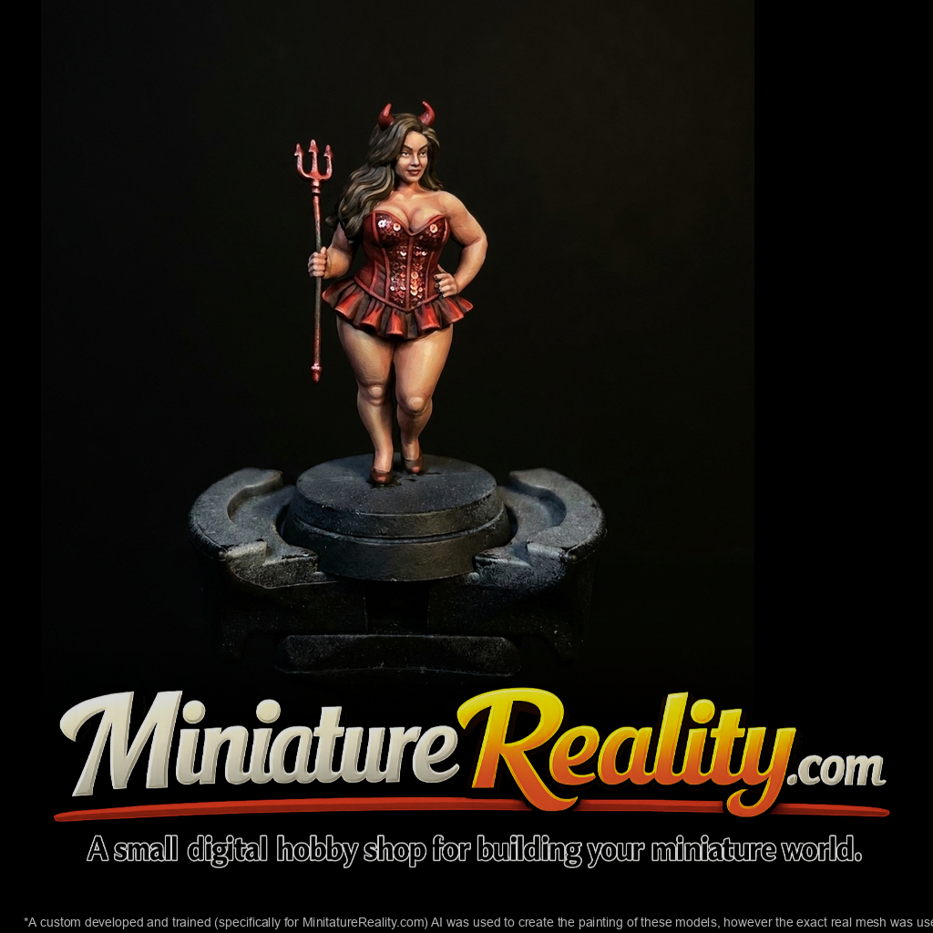 Sequin Devil Corset Figure