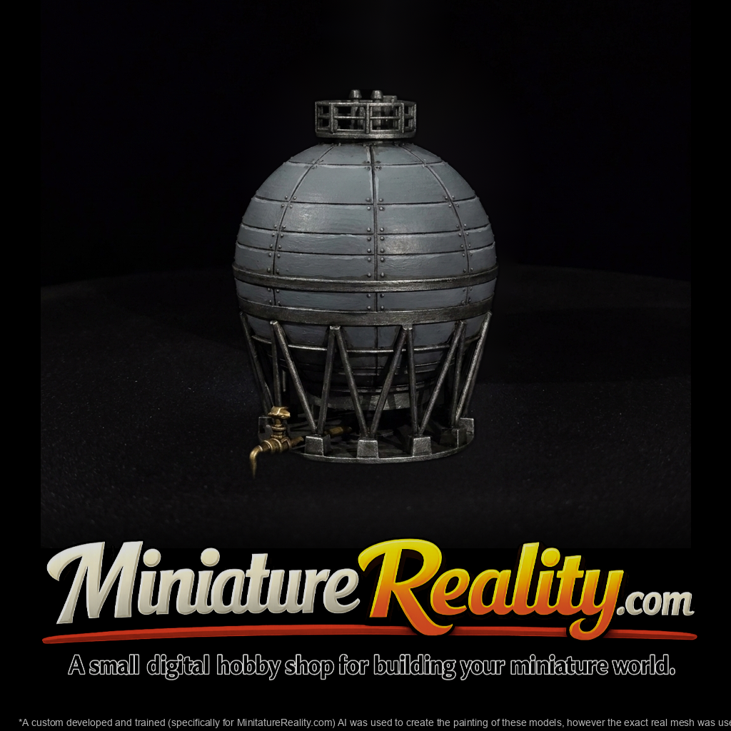 Spherical industrial pressure tank
