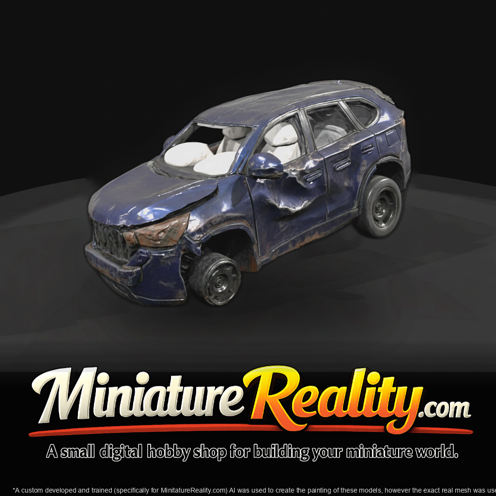 Sports Utility (2010s-2020s) — wrecked modern vehicle