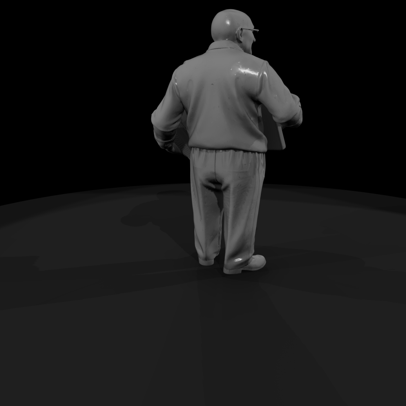 Standing Accordion Player — Figure for Dioramas