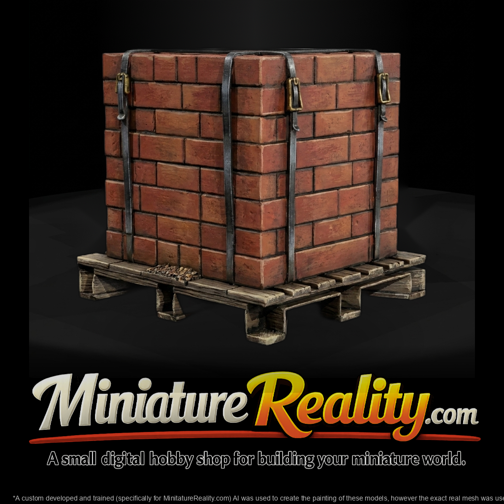 Strapped Brick Pallet