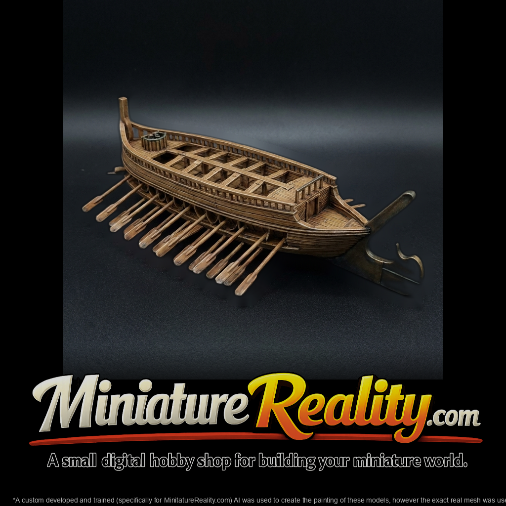 Stylized Ancient Greek Trireme — Ship
