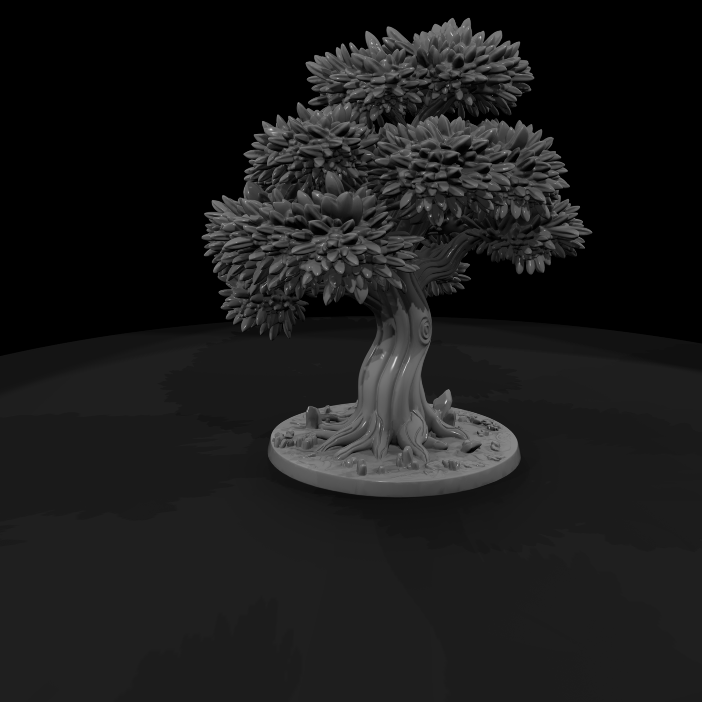 Stylized Autumn Bonsai Tree for Dioramas and Railways