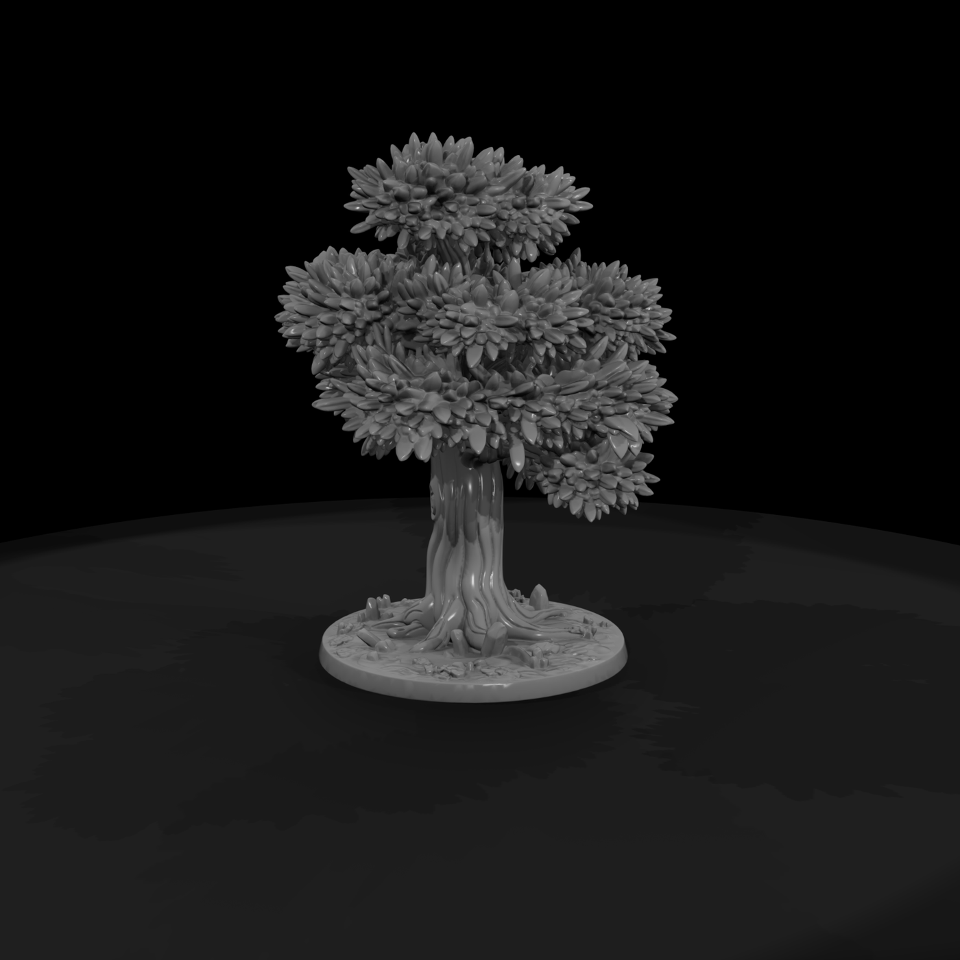 Stylized Autumn Bonsai Tree for Dioramas and Railways