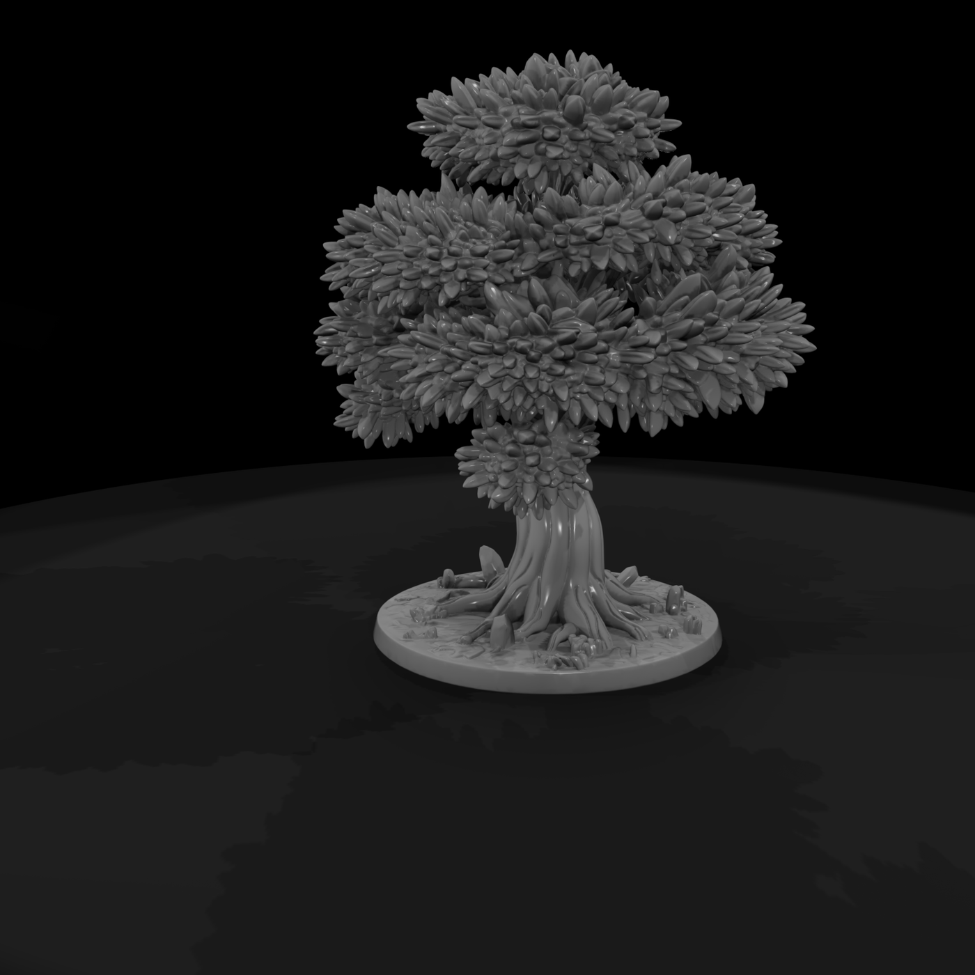 Stylized Autumn Bonsai Tree for Dioramas and Railways