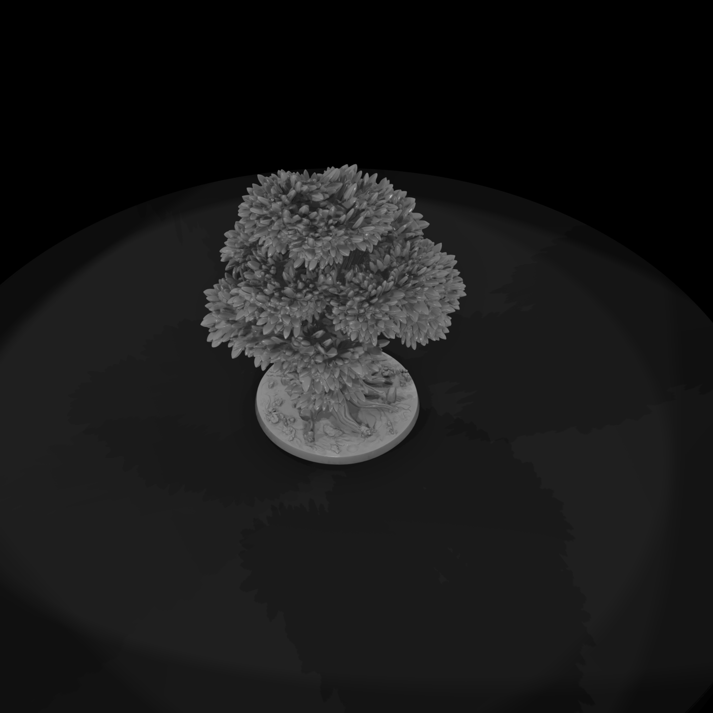 Stylized Autumn Bonsai Tree for Dioramas and Railways
