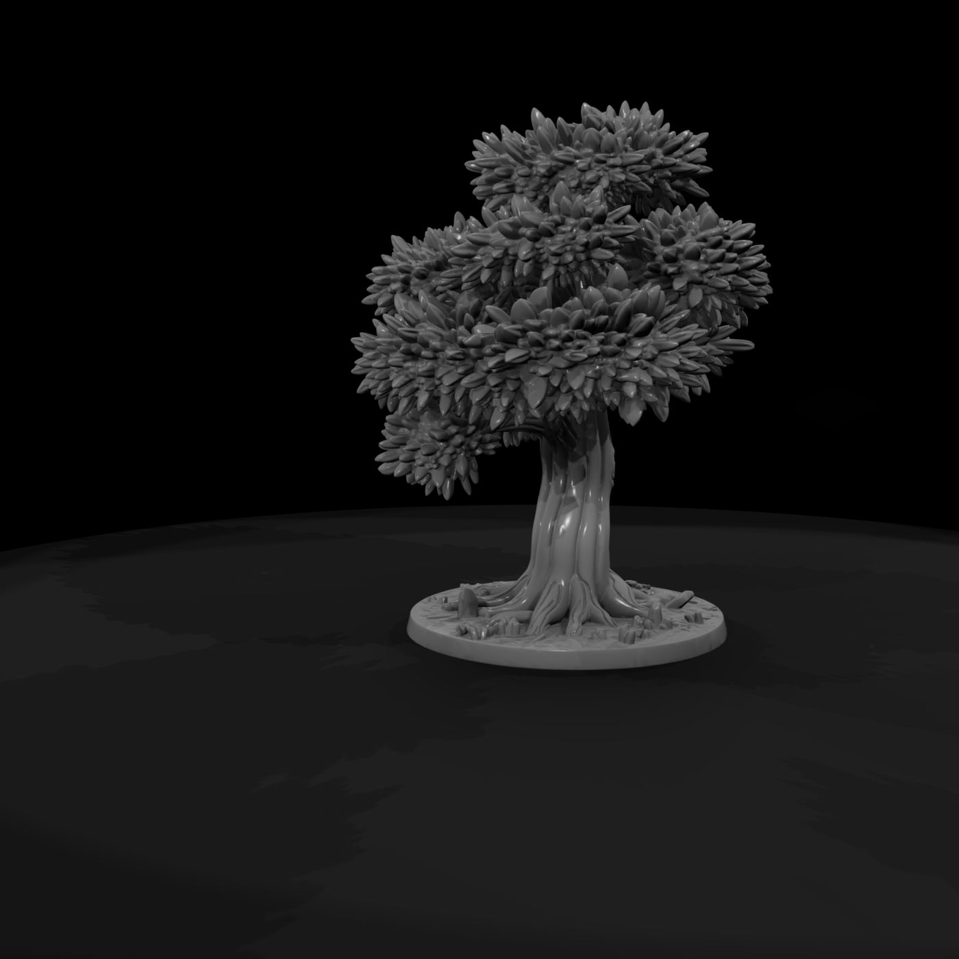 Stylized Autumn Bonsai Tree for Dioramas and Railways