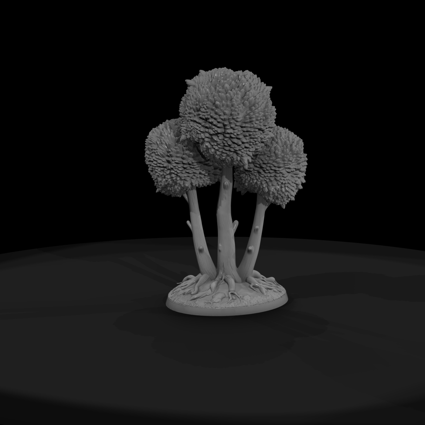 Stylized Clustered Topiary Tree