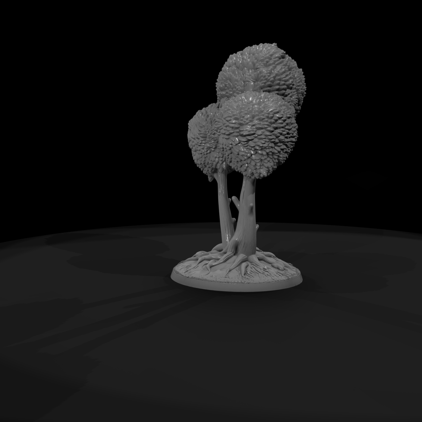 Stylized Clustered Topiary Tree