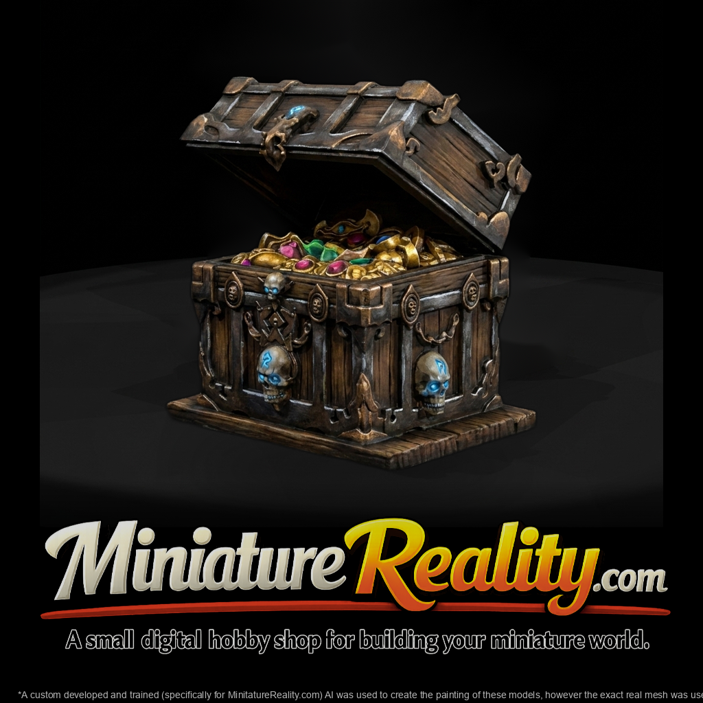 Stylized Cursed Treasure Chest — Fantasy Prop