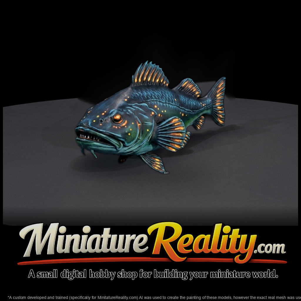 Stylized Deep Sea Predator Fish
