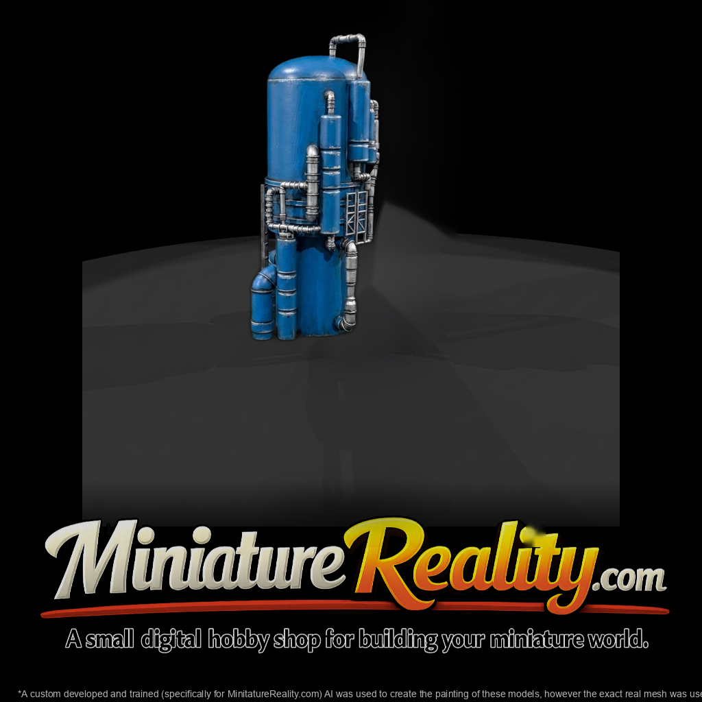 Stylized Industrial Pressure Tower — for Dioramas