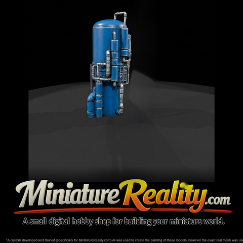 Stylized Industrial Pressure Tower — for Dioramas
