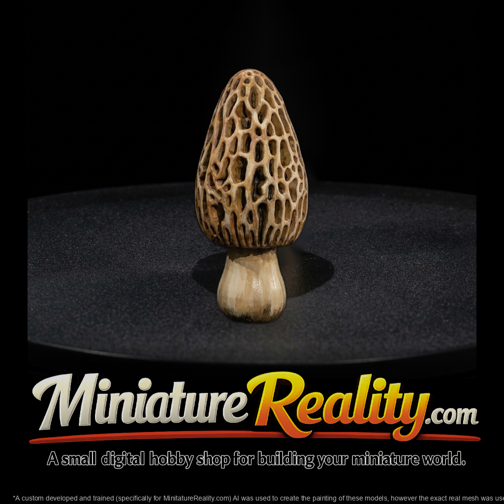 Stylized Morel Mushroom