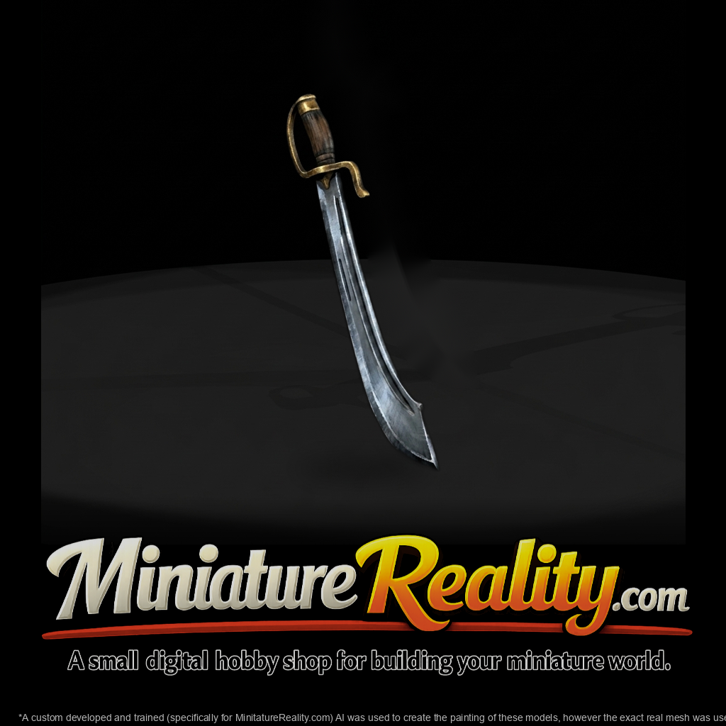Stylized Pirate Cutlass Prop