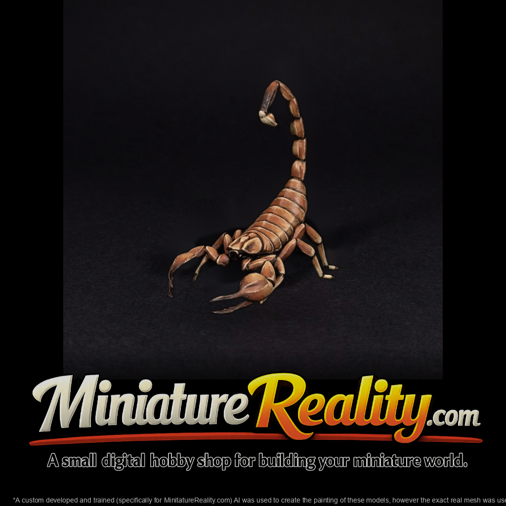 Stylized Scorpion Figurine & Tabletop