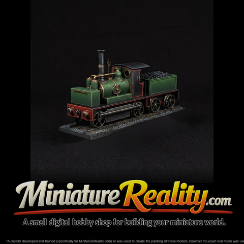 Stylized Steam Locomotive for HO 1:87 Dioramas