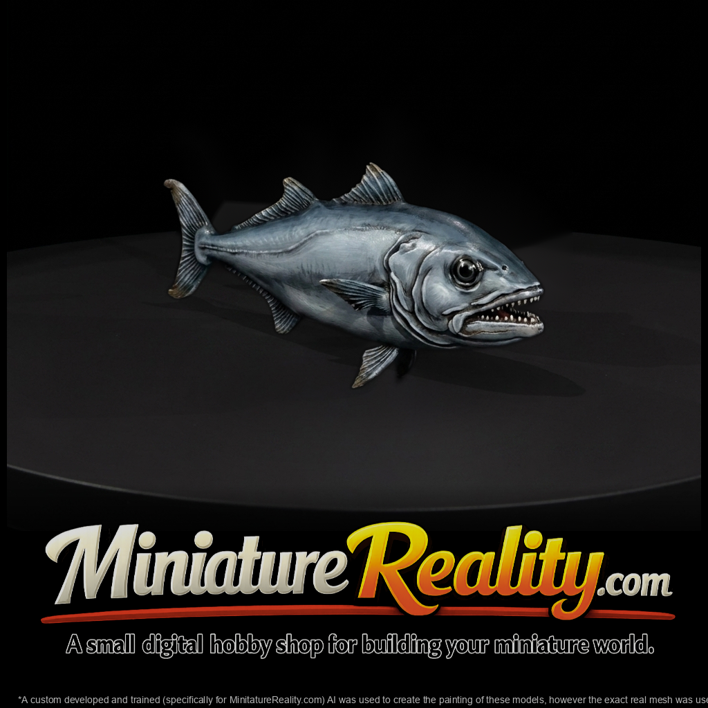 Toothed Saltwater Fish Sculpture