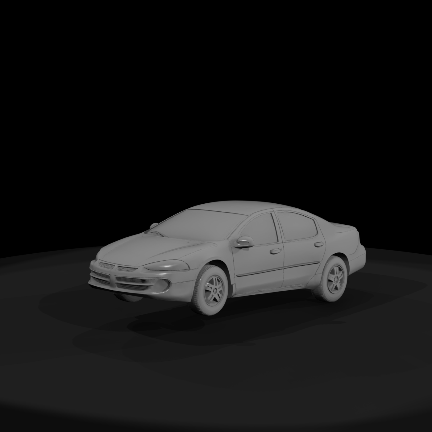 Unbranded Full-Size Sedan Model for HO Dioramas