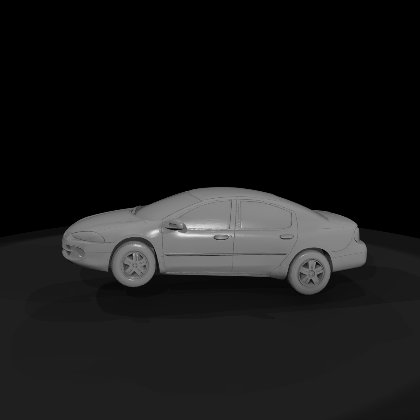 Unbranded Full-Size Sedan Model for HO Dioramas