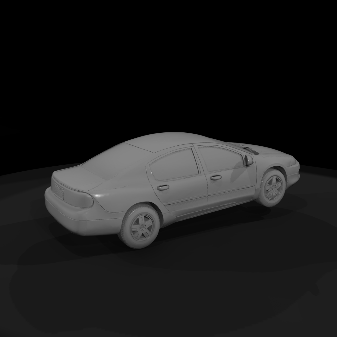 Unbranded Full-Size Sedan Model for HO Dioramas