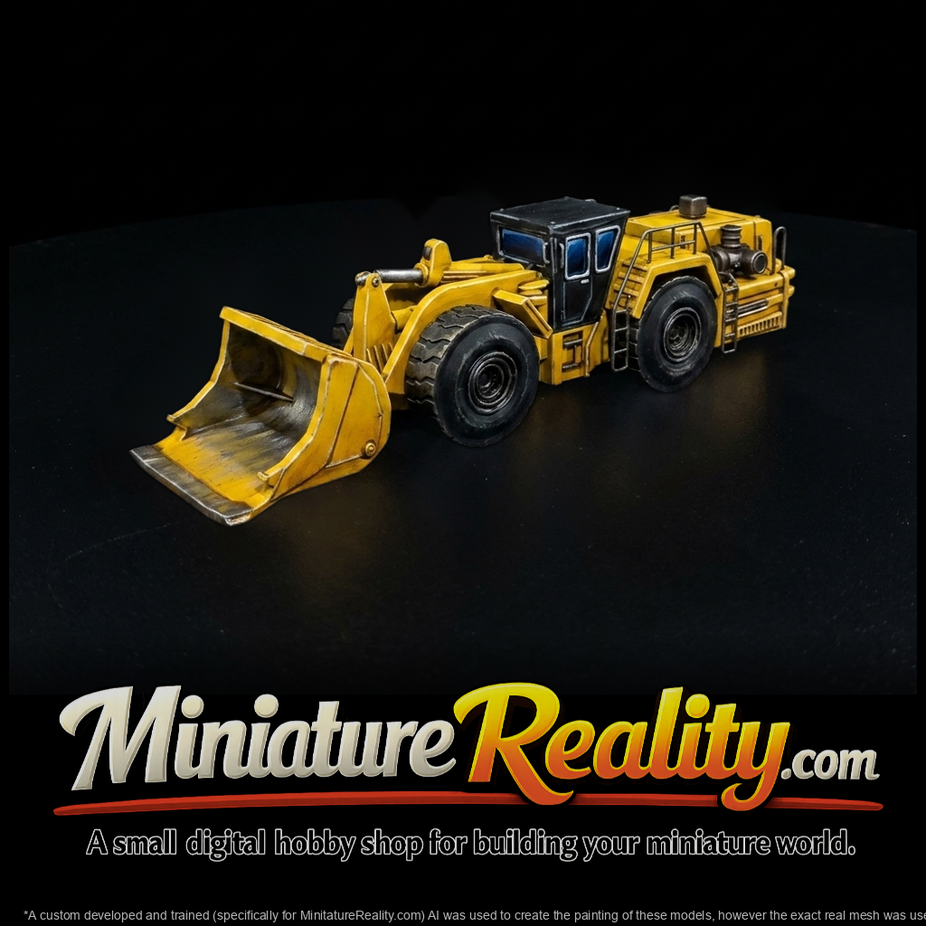 Underground Mining Wheel Loader — Diorama Prop